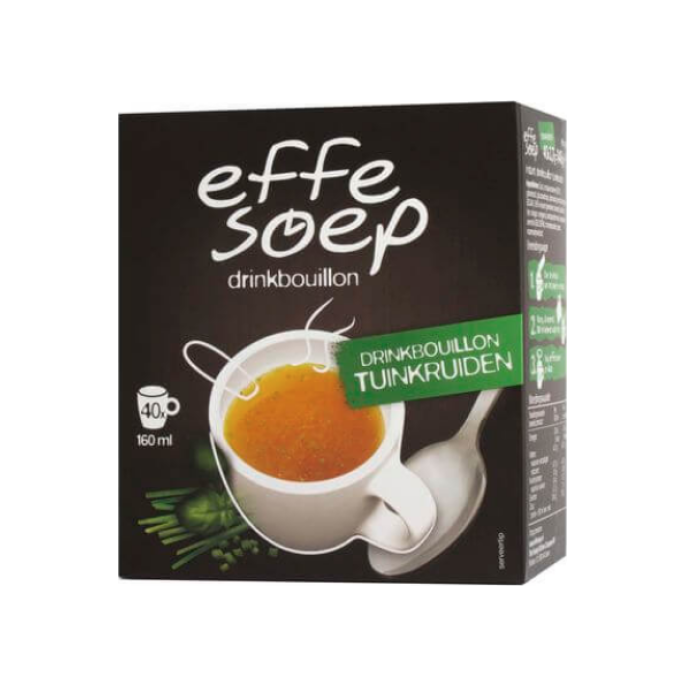 Drinkbouillon Effe Soep tuinkruiden/pk40