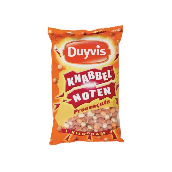 Duyvis Pindas en noten Knabbelnootjes Provenciaal (pak 1 kilogram)