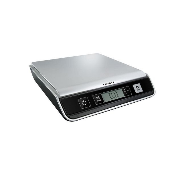 Dymo USB postweegschalen Cap. 10 kg. Afmetingen platform 20 x 20 cm. Zilver