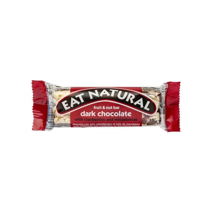 EAT NATURAL Repen Eat Natural chocolade puur 45gr (doos 12 stuks)