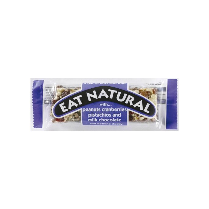 EAT NATURAL Repen Eat Natural melk chocolade 45gr (doos 12 stuks)