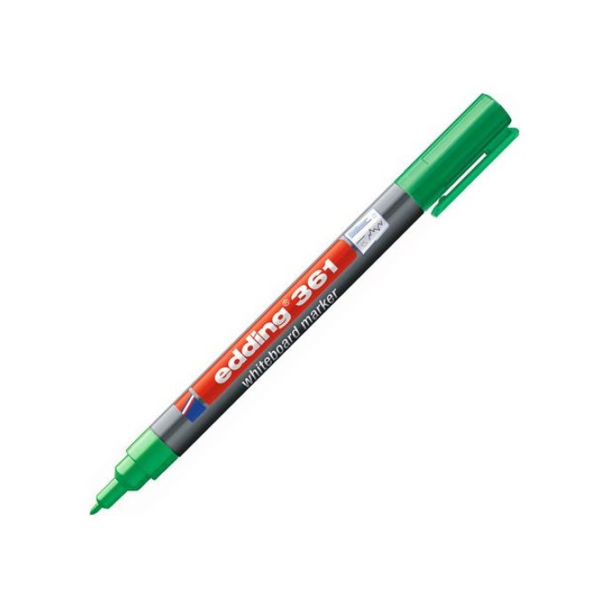 EDDING 361 Whiteboardmarker Ronde Punt 1 mm Groen (pak 10 stuks)