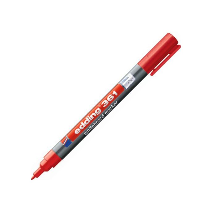 EDDING 361 Whiteboardmarker Ronde Punt 1 mm Rood (pak 10 stuks)