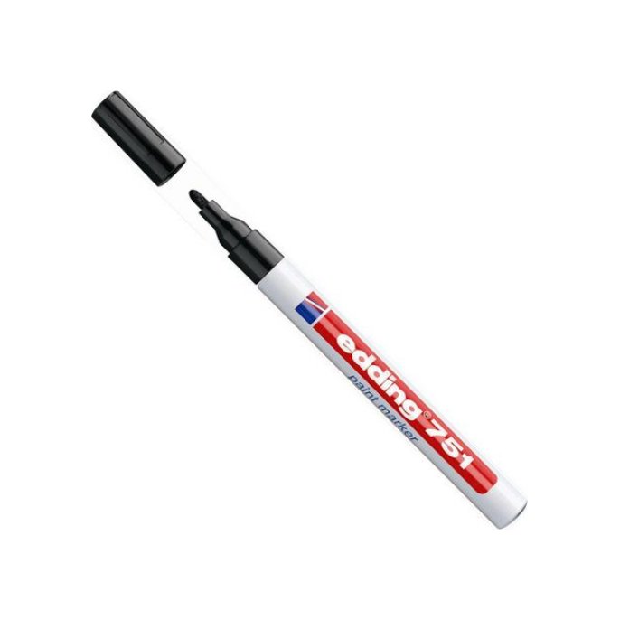 EDDING 751 paint marker Zwart (pak 10 stuks)