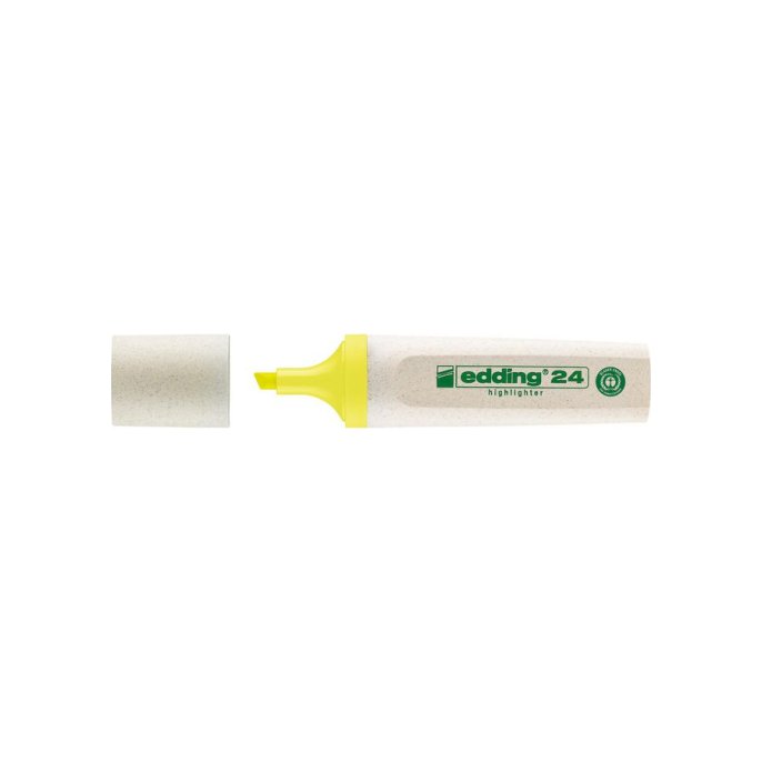 EDDING EcoLine 24 Markeerstift Beitelvormige Punt 2 - 5 mm Geel (pak 10 stuks)