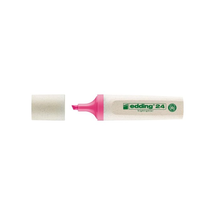 EDDING EcoLine 24 Markeerstift Beitelvormige Punt 2 - 5 mm Roze (doos 10 stuks)