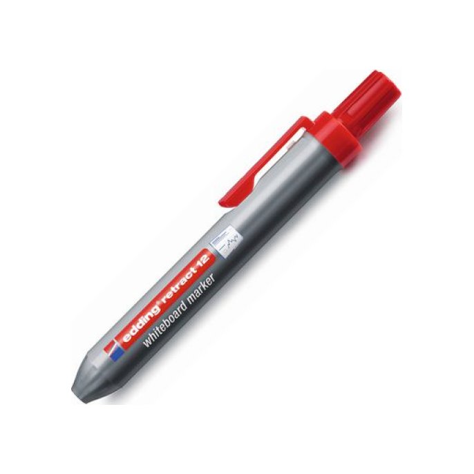 EDDING Inklikbare Whiteboardmarker Ronde Punt 15 mm Rood (pak 10 stuks)