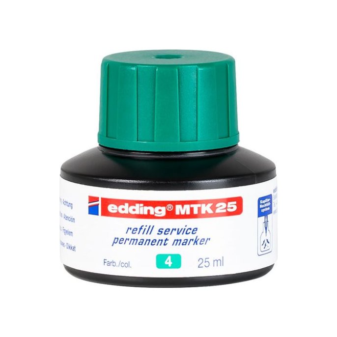 EDDING MTK 25 Inkt Permanent 25 ml Groen (fles 25 milliliter)