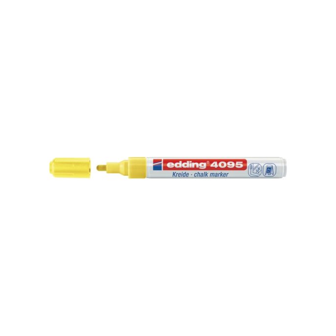 EDDING e-4095 Krijtmarker 2 - 3 mm Neon geel (doos 10 stuks)