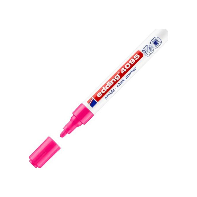 EDDING e-4095 Krijtmarker 2 - 3 mm Neon roze (doos 10 stuks)