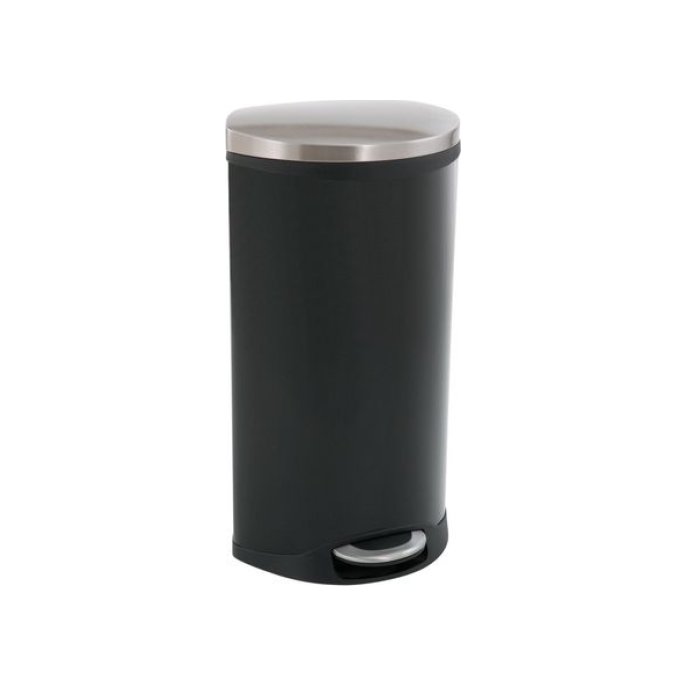 EKO Shell Bin Pedaalemmer 690 x 340 x 375 mm 30 L Zwart