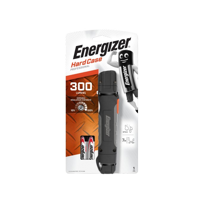 ENERGIZER Hard Case Professional® 2AA-zaklamp LED-lampen zwart / grijs