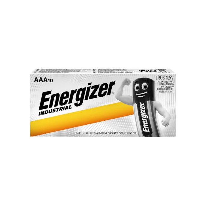 ENERGIZER Industrial AAA batterijen 1.5 V (pak 10 stuks)