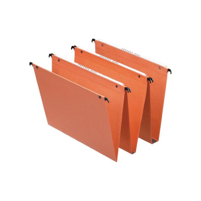 ESSELTE Hangmap Orgarex Dual Uniscope Verticaal 330 mm (345 x 245 mm) 15 mm oranje (pak 25 stuks)