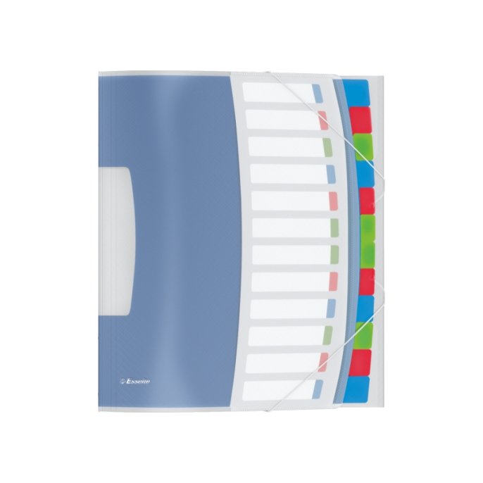 ESSELTE Vivida Sorteermap 12-vaks transparant