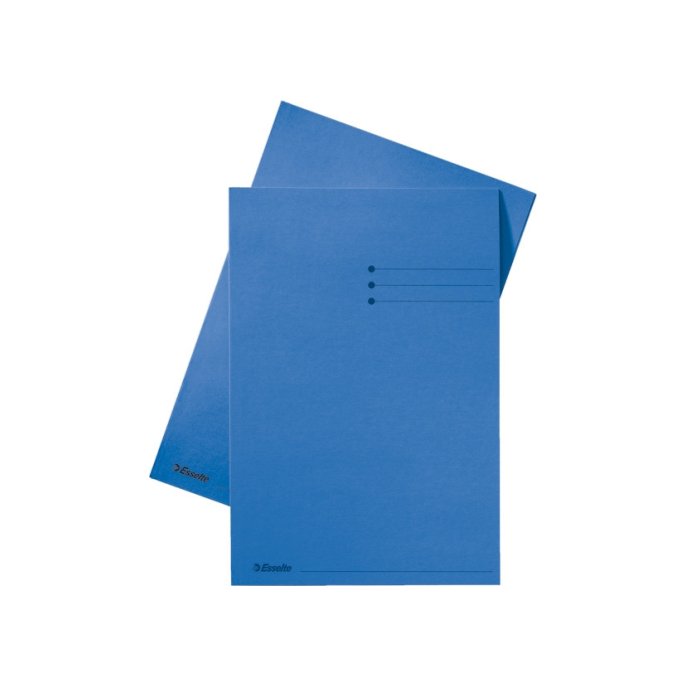 ESSELTE Vouwmap bedrukt A4 180 g/m² blauw (pak 100 stuks)