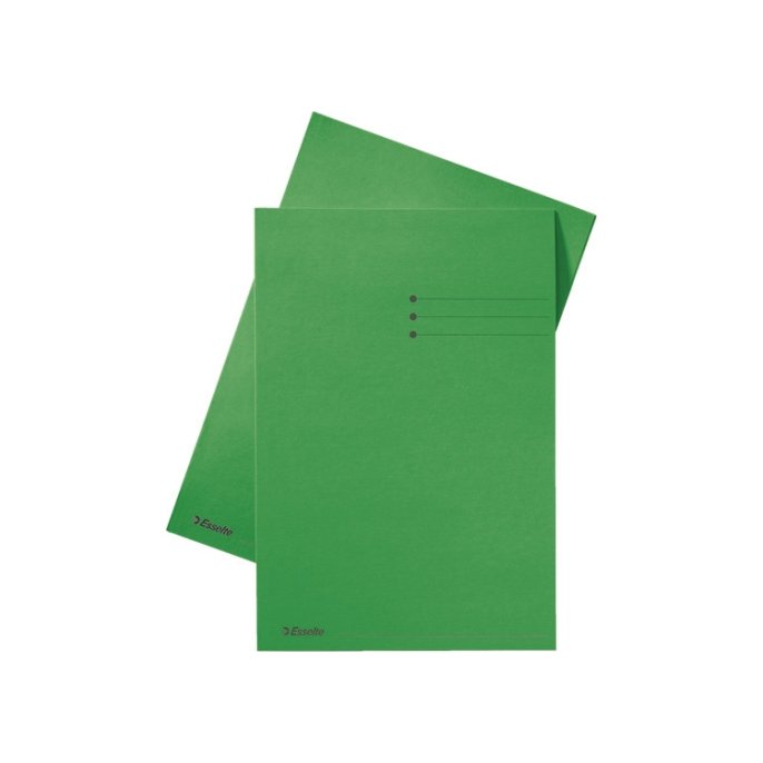 ESSELTE Vouwmap bedrukt A4 180 g/m² groen (pak 100 stuks)