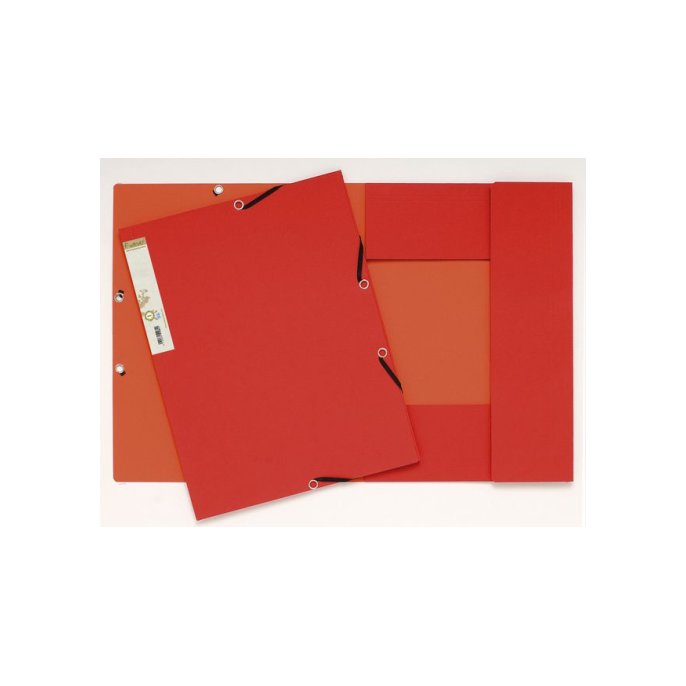 EXACOMPTA Elastomap Forever 2-kleurig karton A4 380 g/m² rood/oranje (pak 25 stuks)