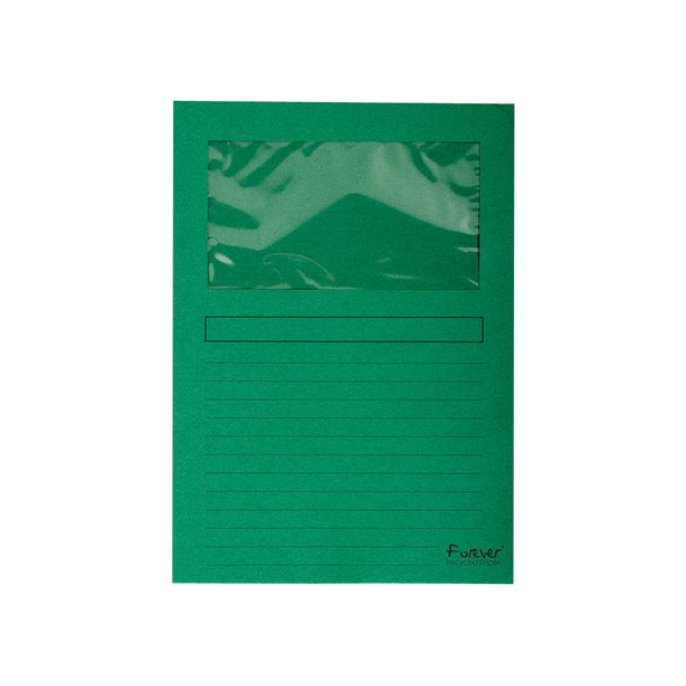 EXACOMPTA FOREVER® Venstermap L-Model A4 120g/m² Groen (doos 4 x 100 stuks)