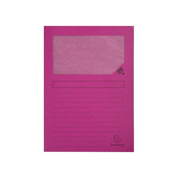 EXACOMPTA Forever Venstermap L-Model A4 120 g/m² Fuchsia (pak 100 stuks)