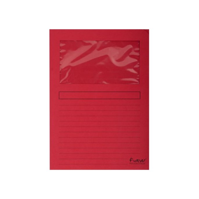 EXACOMPTA Forever Venstermap L-Model A4 120 g/m² Rood (pak 100 stuks)