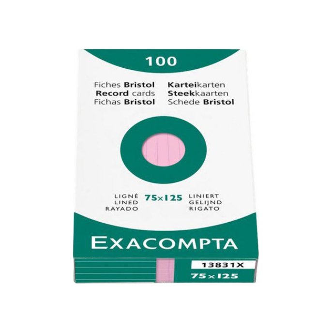 EXACOMPTA Registratiekaart (pak 100 vel)