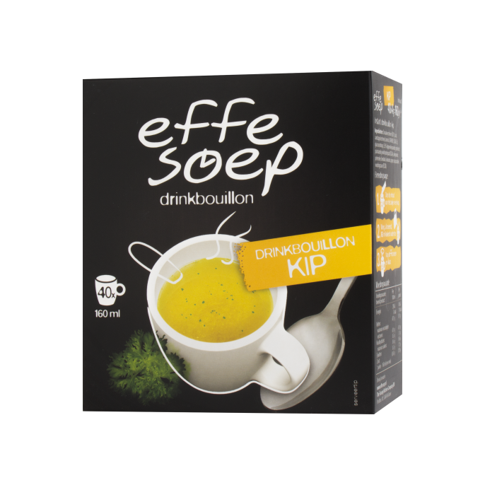 Effe Soep Drinkbouillon kip / 40 stuks