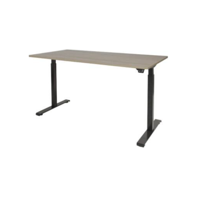 Electro II Basic Zit-Sta Bureau 140 x 80 cm Halifax Zwart