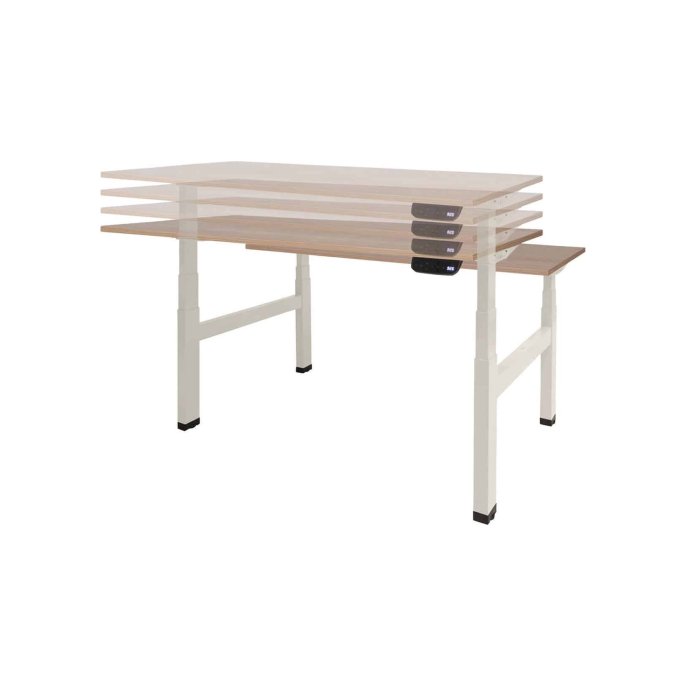 Electro II + Duo Zit-Sta Bureau 120 x 80 cm Halifax Wit