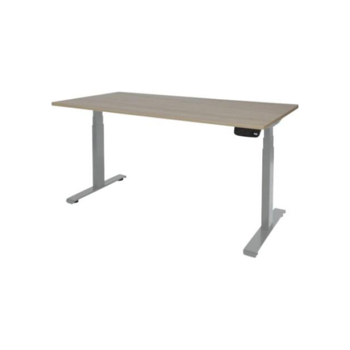 Electro II Plus Zit-Sta Bureau 160 x 80 cm Halifax Aluminium