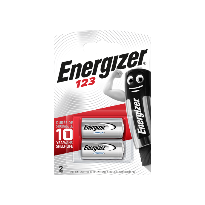 Energizer 123 Lithium Batterij 3 V (pak 2 stuks)