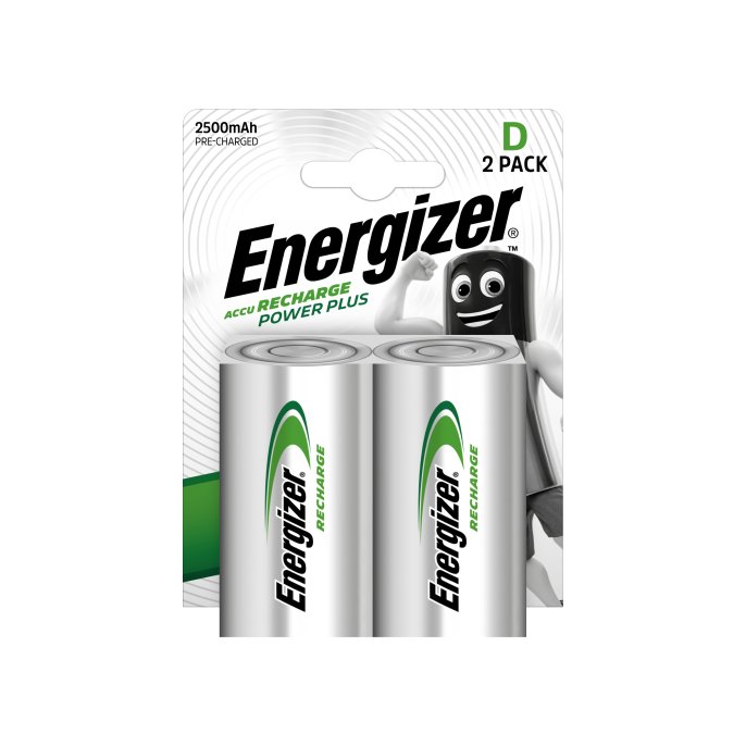 Energizer Batterij oplaadbaar D/HR20 (pak 2 stuks)