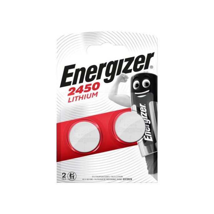 Energizer CR2450 Knoopcel Batterij diameter 24 mm 3 V (pak 2 stuks)