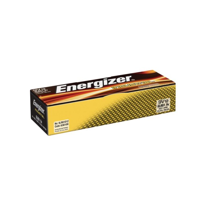 Energizer Industrial 9V Batterij 9 V (pak 12 stuks)