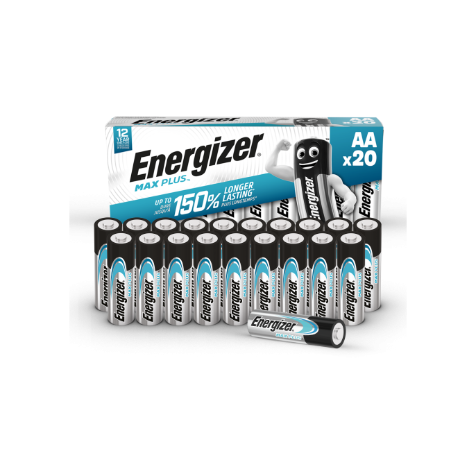 Energizer Max Plus AA Batterij 1.5 V (pak 20 stuks)