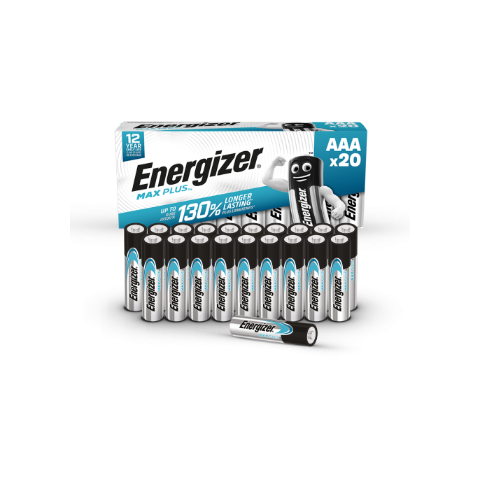 Energizer Max Plus AAA Batterij 1.5 V (pak 20 stuks)