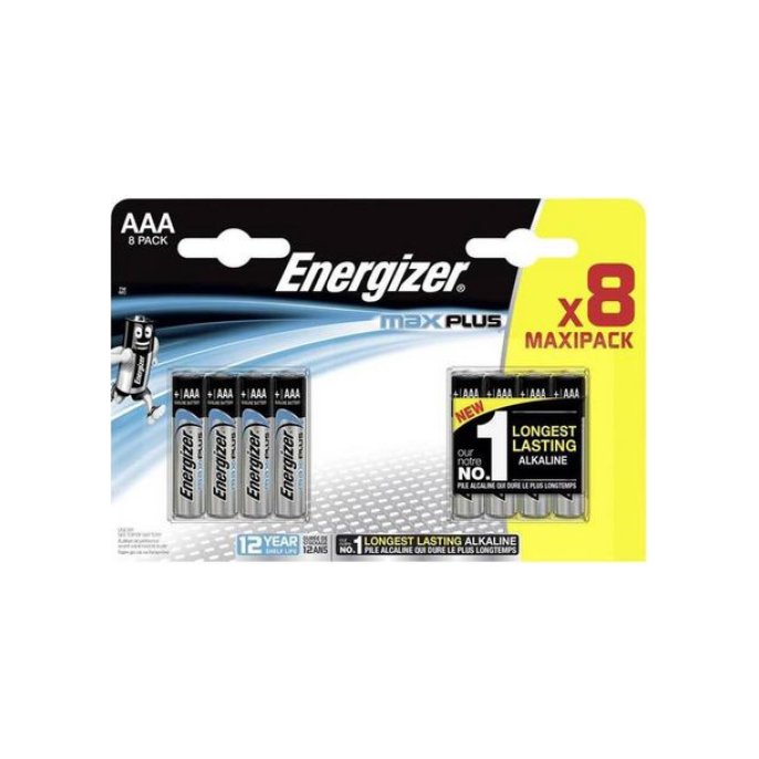 Energizer Max Plus AAA Batterij 1.5 V (pak 8 stuks)