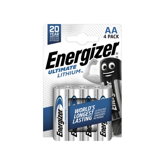 Energizer Ultimate Lithium AA Batterij 1.5 V (pak 4 stuks)