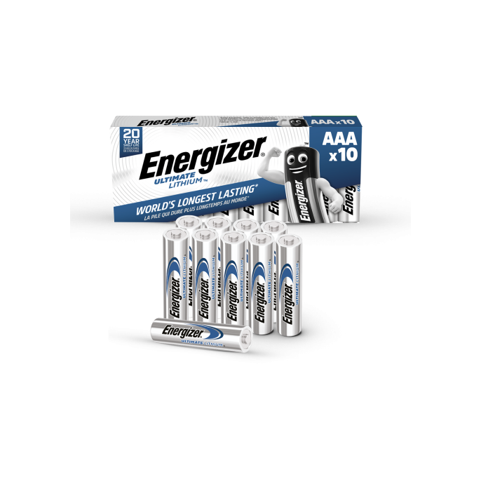 Energizer Ultimate Lithium AAA Batterij 1.5 V (pak 10 stuks)