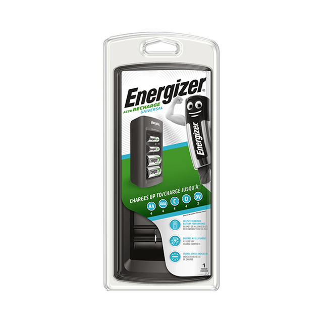 Energizer Universele batterij oplader. zwart