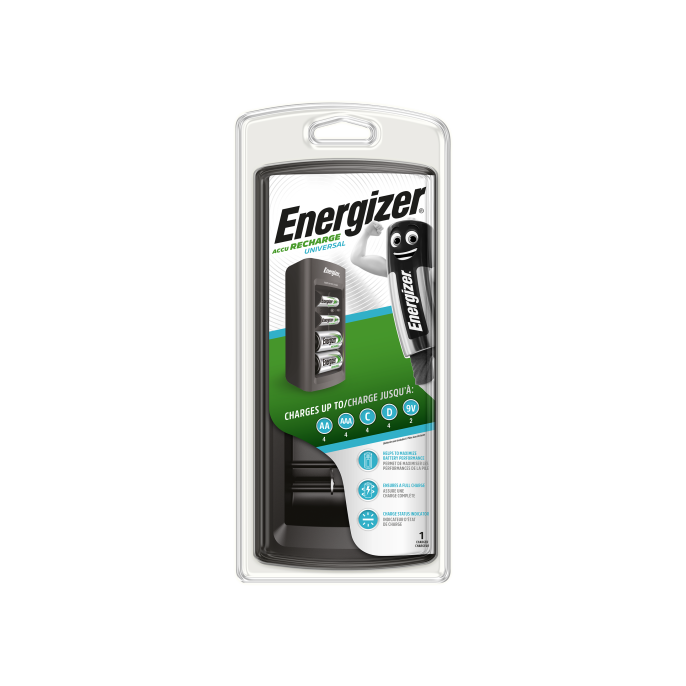 Energizer Universele batterij oplader. zwart