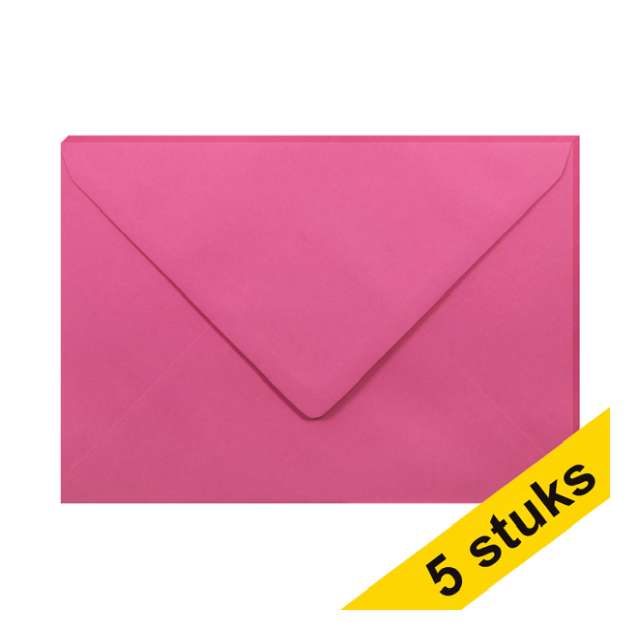 Envelop C5 120g roze/pk5