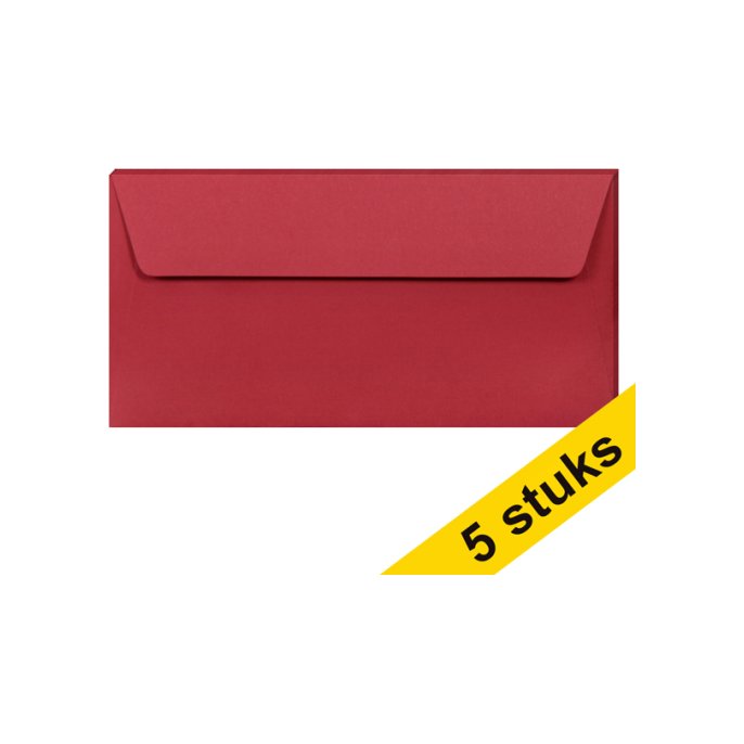 Envelop EA5/6 120g rood (5 stuks)