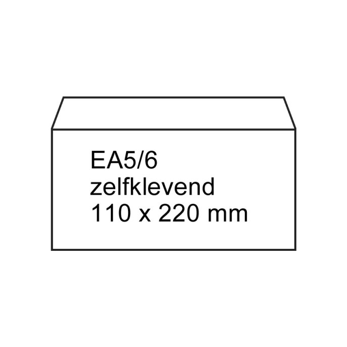 Envelop Raadhuis 110x220mm P/S (500 stuks)