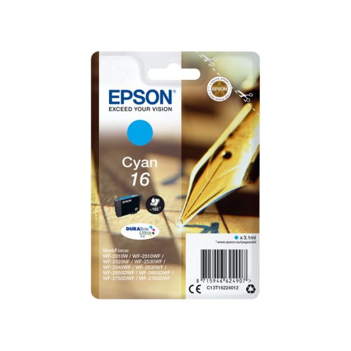 Epson 16 Inktcartridge Cyaan