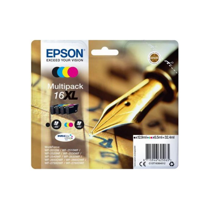 Epson 16XL Inktcartridge Multipack Zwart en kleur