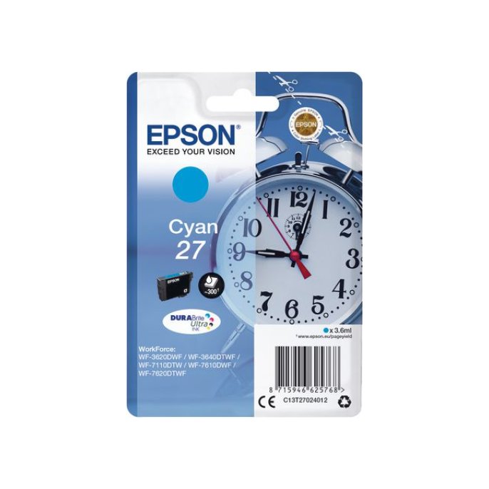 Epson 27 Inktcartridge Cyaan