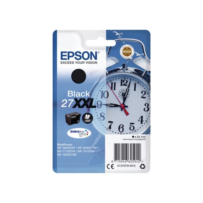 Epson 27XXL Inktcartridge Zwart