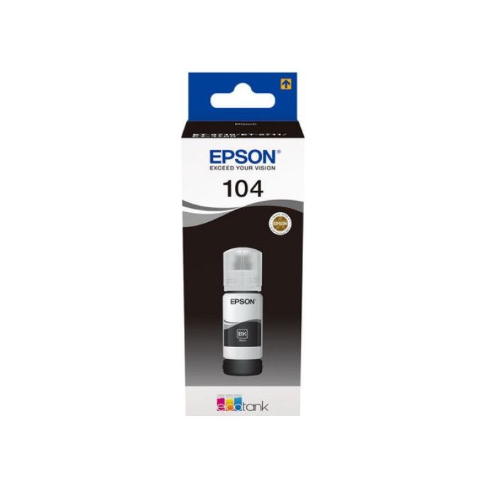 Epson EcoTank 104 Inktcartridge Zwart