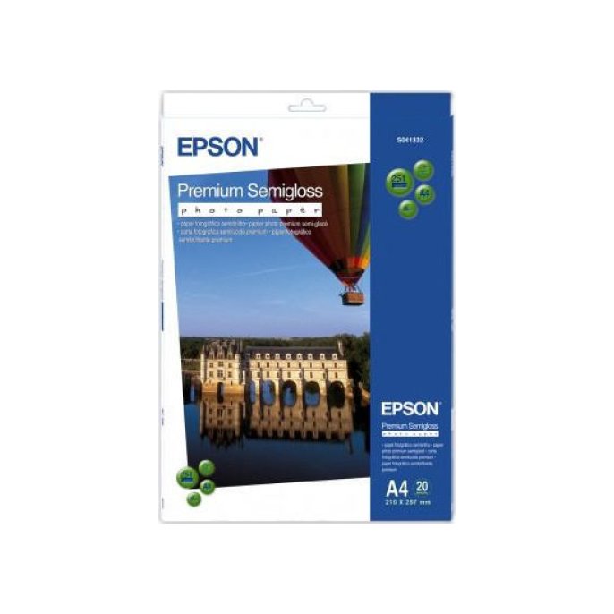 Epson Premium Semiglans Fotopapier A4 (pak 20 vel)